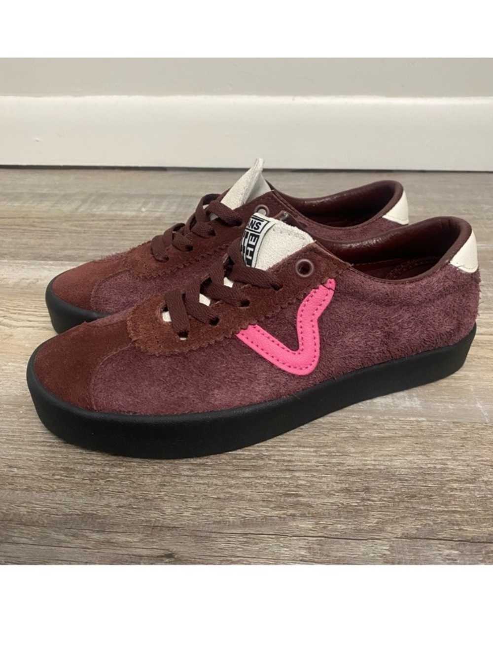 Vans Women’s Suede Sport Low Sneakers Brown Pop-size 6 NEW w/o box